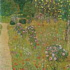 Gustav Klimt Orchard with Roses painting